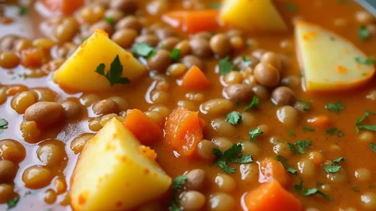 Hearty Lentil and Potato Soup